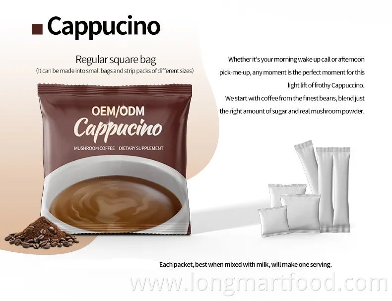 Mushroom Coffee 100% Organic Arabica OEM Classic Flavor for Drinking Private Label Medicinal Mushroom
